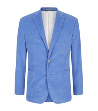 595 Polo Ralph Lauren Mens Italy Pinwale Blue Corduroy Sportcoat Blazer Jacket