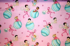 BABY BOOMERS IN PINK FROM MICHAEL MILLER - 100% COTTON FABRIC