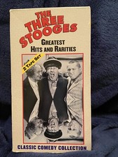The Three Stooges Greatest Hits and Rarities VHS, 1999, 2-Tape Set