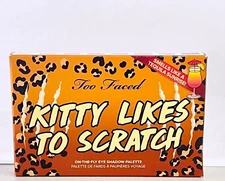 New! Too Faced KITTY LIKES TO SCRATCH On The Fly Eyeshadow Palette SCENTED!