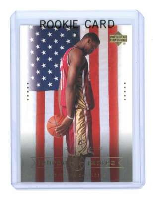 2003 Upper Deck #23 From Coast to Coast USA Flag NBA Lebron
