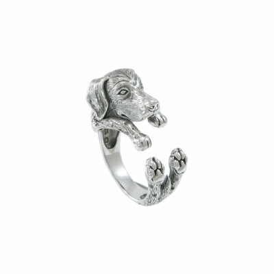 German Shorthaired Pointer Dog 925 Sterling Silver Ring Fine Best Friend Jewelry