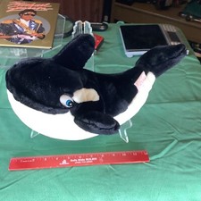 Vtg 1995 Dakin Creations Killer Whale Warner Bros Free Willy 2 Plush Orca 10.5"
