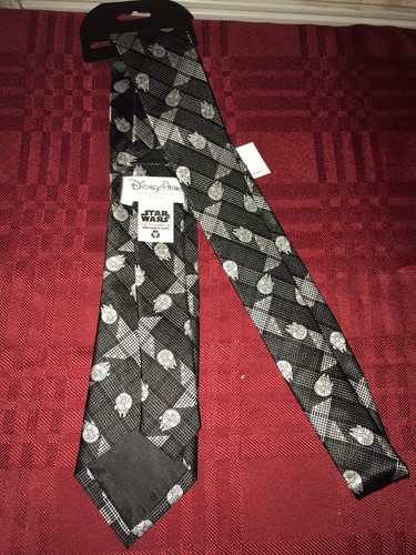 Disney Parks Star Wars Millennium Falcon Silk Tie Adult WDW - NEW 2021 - Picture 3 of 3