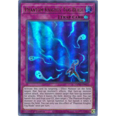 Yugioh 2x Phantom Knights' Fog Blade x2 GFTP-EN122 Ultra Rare 1st Ed NM/M Yugioh 2x Phantom Knights' Fog Blade x2 GFTP-EN122 Ultra Rare 1st Ed NM/M