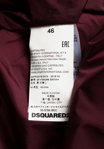Original Dsquared2 Men Down Vest Jacket Size 46 H4498 - Picture 6 of 11