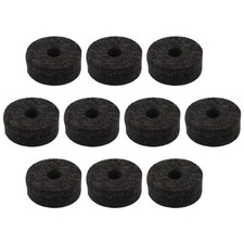 10 PCS Black Soft Cymbal Stand Felt Washers Round Drum Replacement Accessory