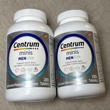 Lot Of 2 NEW Centrum Silver Men 50+ Multivitamin MultimineralTablets SEALED11/26