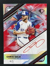 2025 Topps Diamond Icons Chris Sale /5 White Polychomatink Auto Braves WPA-CSA