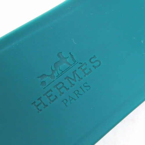 HERMES Women's Chaine d'Ancre Sandals Size 35 Rubber Green Logo Authentic Japan - Picture 10 of 10