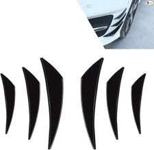Universal Gloss Black 6-Piece Car Spoiler Kit with Duck Win Color: Gloss Black