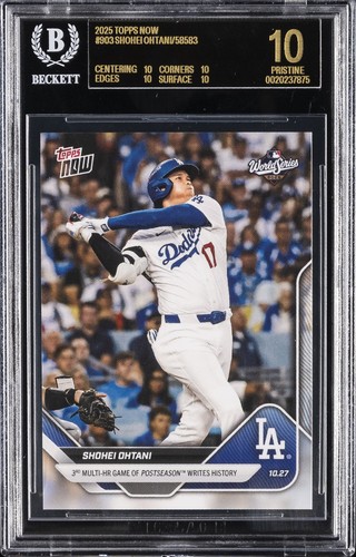 2025 TOPPS NOW #903 SHOHEI OHTANI BGS 10 BLACK LABEL