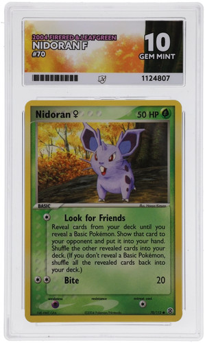 Nidoran ♀ graded ACE 10 for sale on eBay