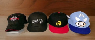 New Era Monopoly Godzilla Tokidoki Marvel Mixed Adjustable Caps Hats 4pc Lot