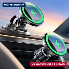 15W MagSafe Car Mount Charger,Travel MagSafe Charger,Wireless Car Charger,Magnet