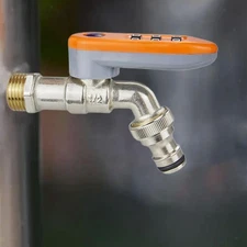 Outdoor Security Faucet with Combination Lock 3 Digit Code System Heavy Duty