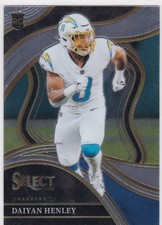 2023 Panini Select #283 Daiyan Henley Club level RC Los Angeles Chargers