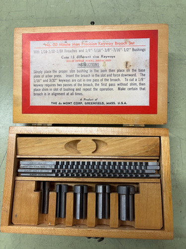 Dumont Minute Man Keyway Broach Set No. 00