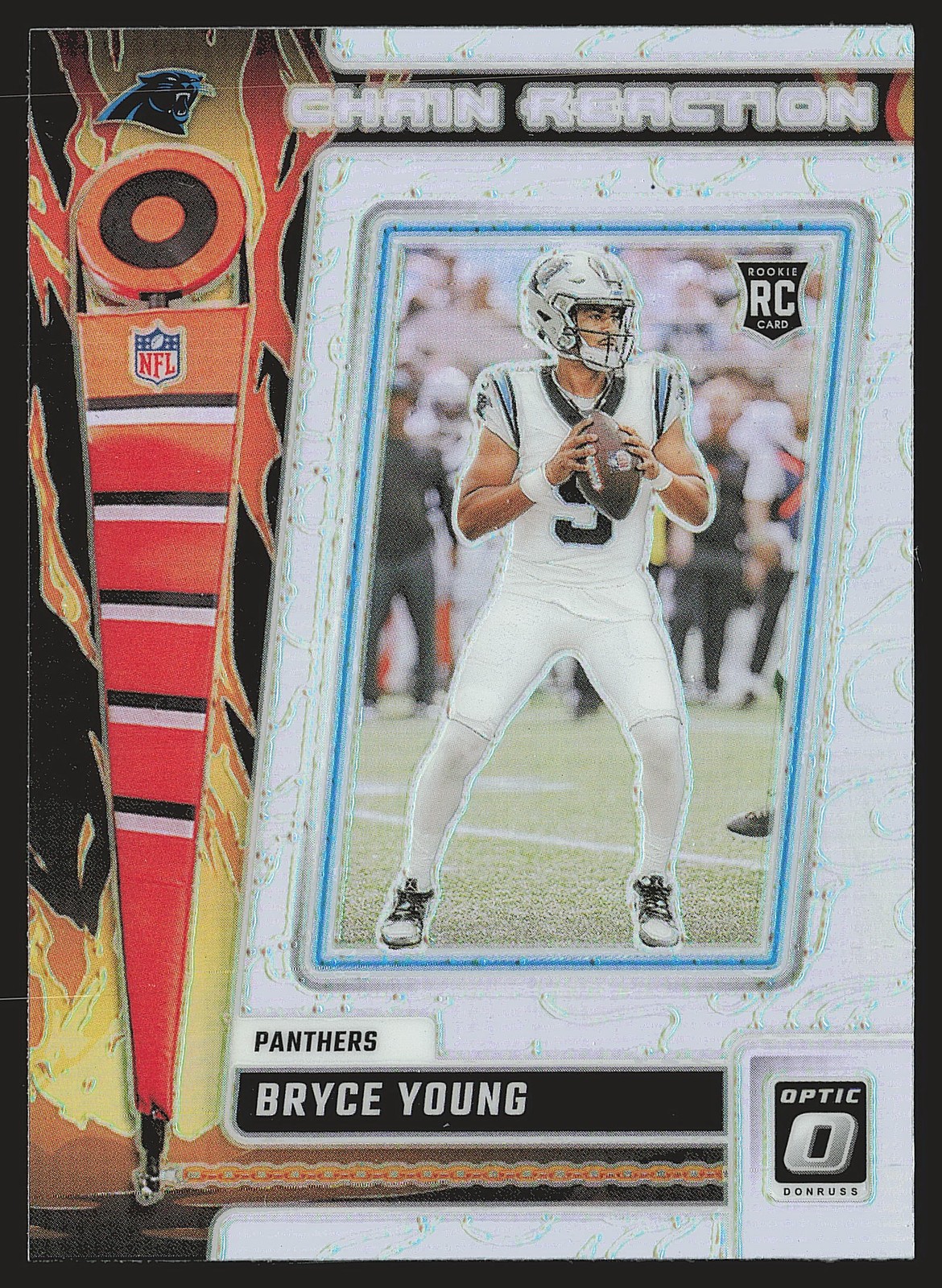 2023 Donruss Optic #CR-BY Bryce Young Chain Reaction RC