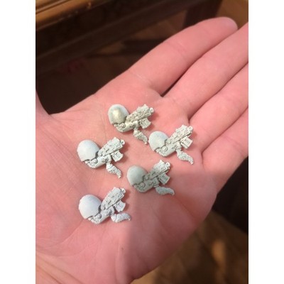 5 X Warhammer 40K Space Wolves Terminator Storm Bolter Metal