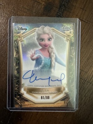 【限定品】アナと雪の女王 サイン入りアート Magic of Elsa Topps 2025 Disney Wonder Elsa Autograph Card /99 Idina Menzel