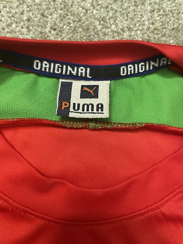 RARE Vintage Puma National Team Iran ZANDI 7 Football Soccer Jersey Red Men - Picture 5 of 13