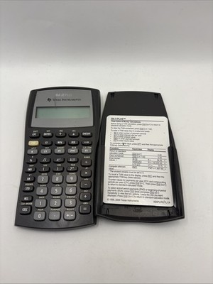 Texas Instruments TI-BA II Plus Financial Calculator - Battery Powered With 2-Line Display For Finance & Math