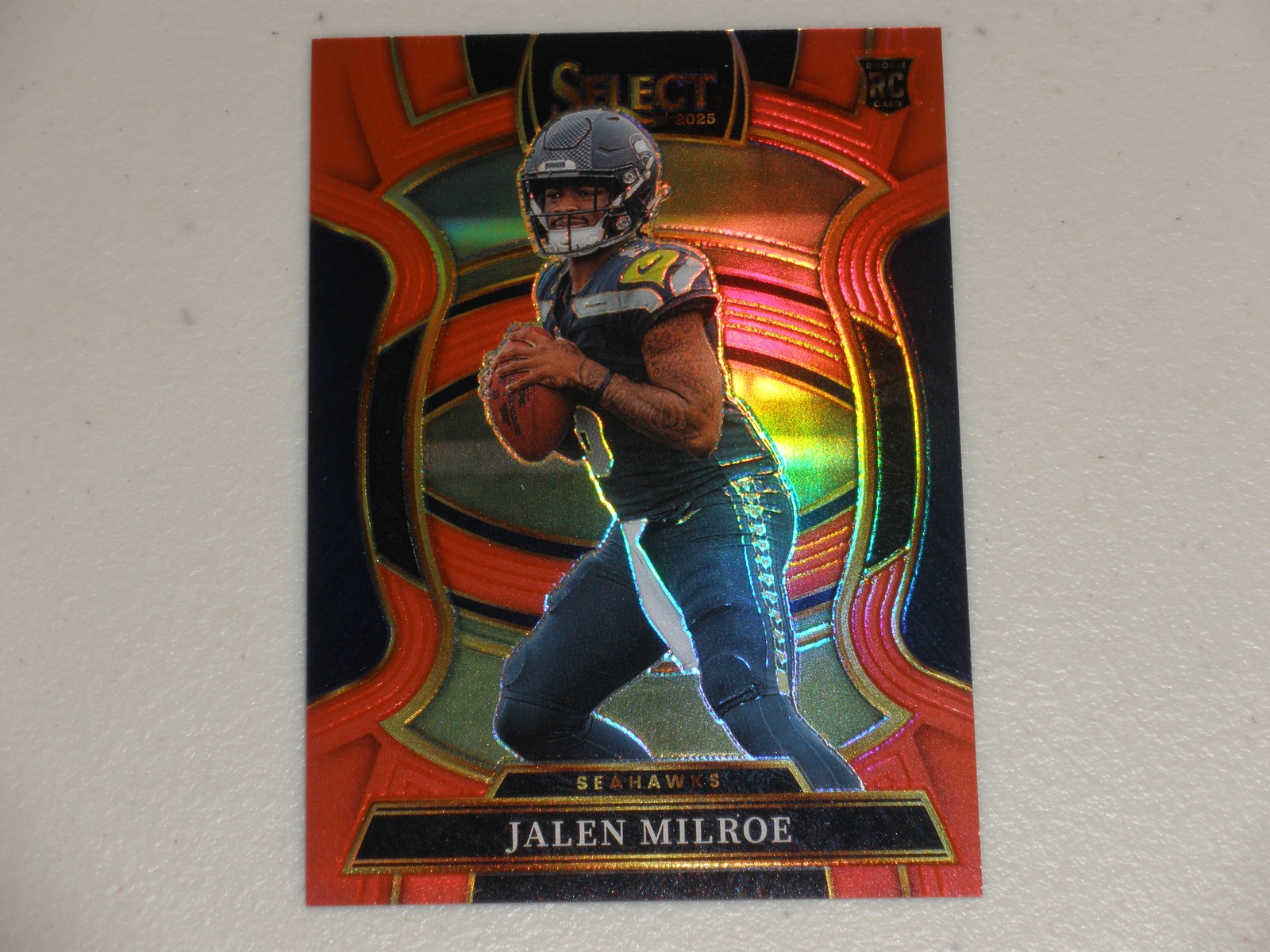 2025 Panini Select Concourse Level Red Prizm #14 Jalen Milroe 35/99 Rookie RC