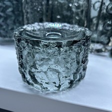 Geoffrey Baxter Whitefriars Bark Candle Holder Pewter  