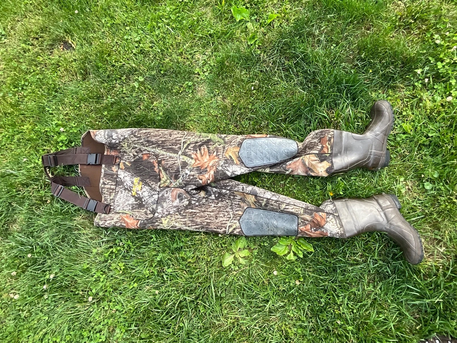 Bone Dry RedHead Neoprene Chest Waders Size 9 600g Thinsulate Camo Hunt Fishing