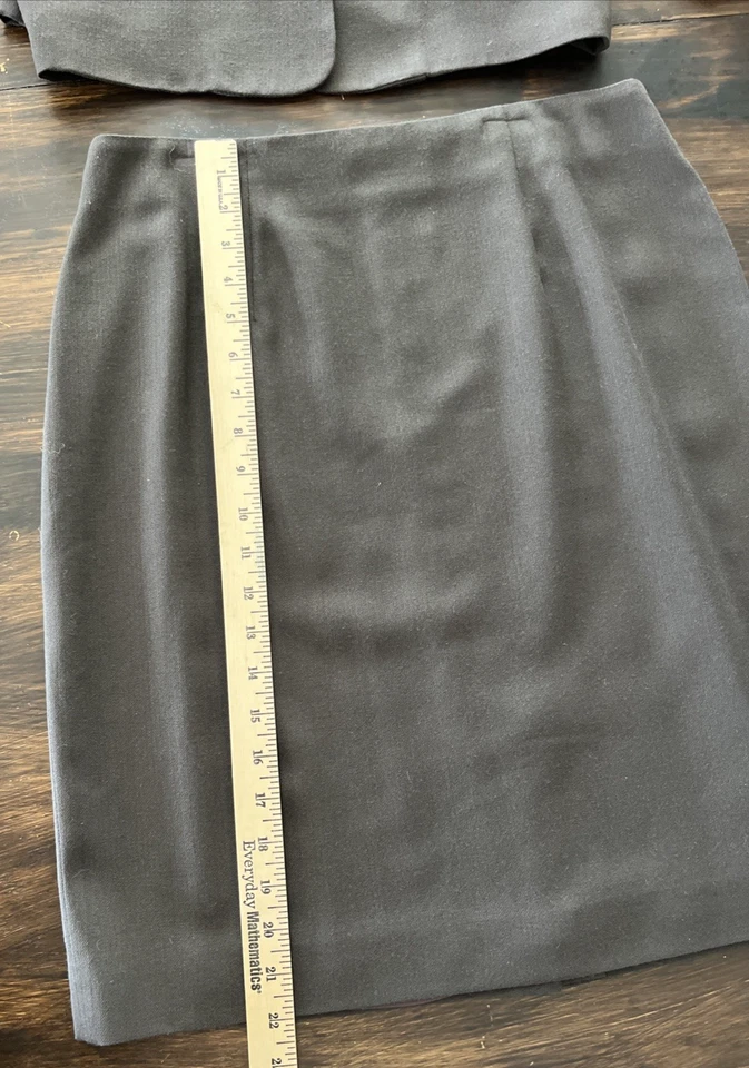 VTG JH Collectibles Wool Skirt Suit 2 Piece Jacket Blazer USA Sz 12 Brown Career - Image 4 of 4