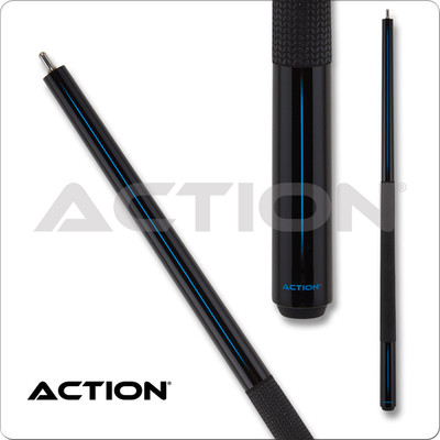 Action ABK07 Black with Blue Stripe Break Cue - 25oz! New! Free Shipping!