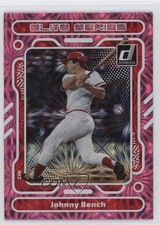 2023 Panini Donruss Elite Series Pink Fireworks Johnny Bench #E1 HOF 1pf9