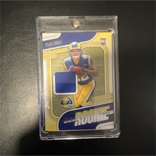 2024 Panini Absolute Rookie Materials Blake Corum Memorabilia Rams ARM-BCM NFL