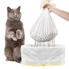 Sifting Litter Box Liners 14 Count,Drawstring Jumbo Cat Litter Bags Fits All ...