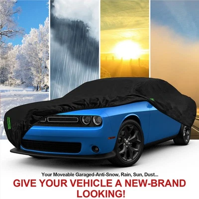 Full CAR COVER Waterproof For DODGE CHALLENGER 2008-2023 All Weather Protection - Image 1 of 4