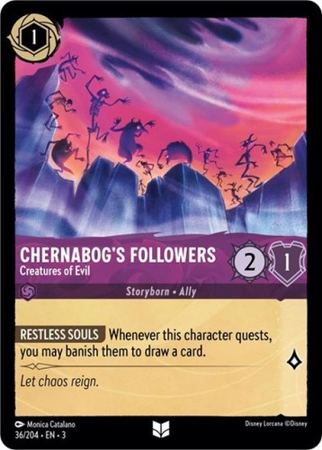 Chernabog's Followers - Creatures of Evil (Into the Inklands #36/204) Uncommon