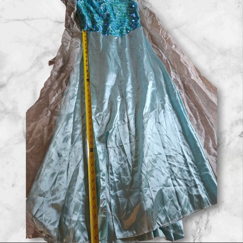 Disney Frozen Elsa Adult Costume Dress Sequin Bodice, Tulle Cape Medium (8–10) - Picture 7 of 11