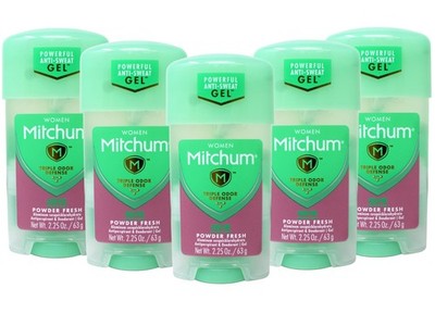 Mitchum Women's Gel Anti-perspirant Deodorant 48 Hour Triple Defense 5 Pack