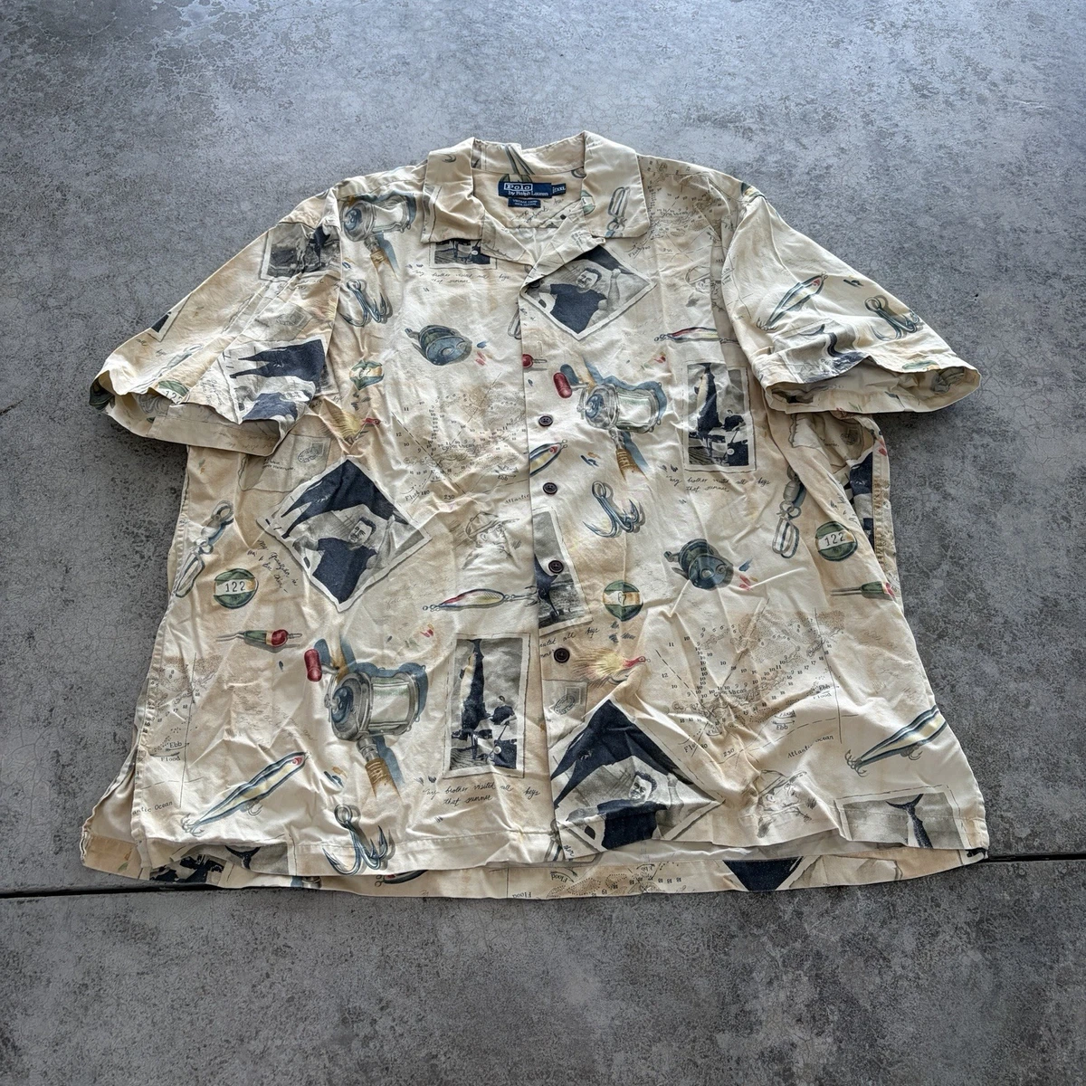 Polo Ralph Lauren 90s Theme Casual Button-Down Shirts for Men for