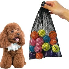 Rohyu Mini Tennis Balls for Dogs 1.5" X-Small Squeaky Dog Toys Small Puppy Mixed