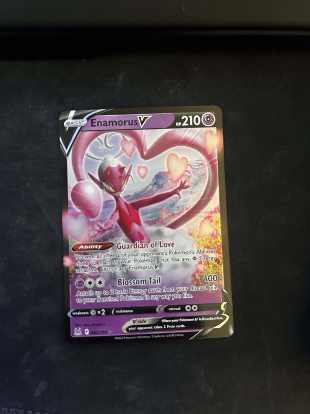 Pokémon TCG SWSH Lost Origin Enamorus V #82/196 Ultra Rare
