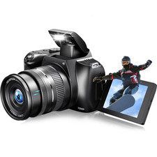 4K HD Digital Camera for Photography 12X Optical Zoom Vlogging Camera for Youtub