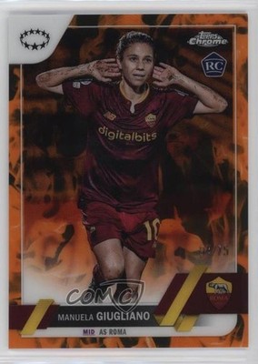 2022 Chrome UEFA Women's Champions League 4/75 Manuela Giugliano Rookie RC 0i7k