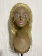 Blonde Body Wave Wig 13x6 Lace Frontal 22  100  Human Hair Wig