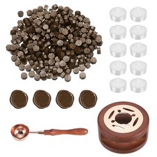 Wax Seal Kit, 300 Wax Beads, Candles, Brown Coffee