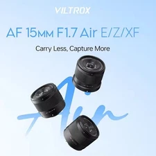 Viltrox AF 15mm F1.7 Air APS-C Auto Focus Prime Lens Fujifilm Fuji Sony Nikon Z