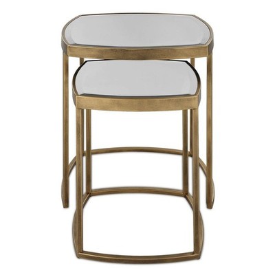 Uttermost 22957 Vista Gold Nesting Tables Set Of 2