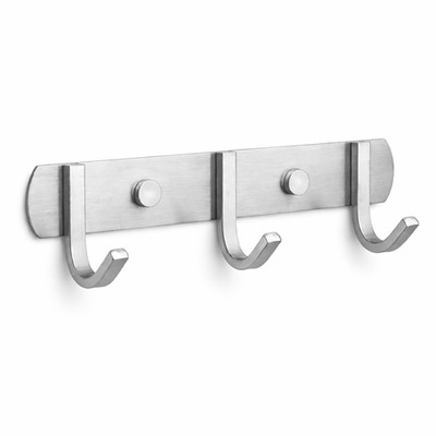 Edelstahl Garderobenhaken 1-10 Haken wählbar Kleiderhaken Wandhaken Modell D