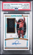 2024 Panini National Treasures Oba Femi RC Rookie Patch Autograph #d 1/1 PSA